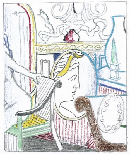 Roy Lichtenstein, ‘Interior with Diana' (Study)’
