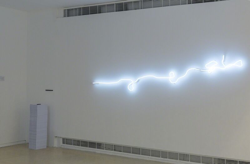 Agnieszka Kurant, ‘The End of Signature’, Installation, Neon light tube, Center for Contemporary Art - Tel Aviv