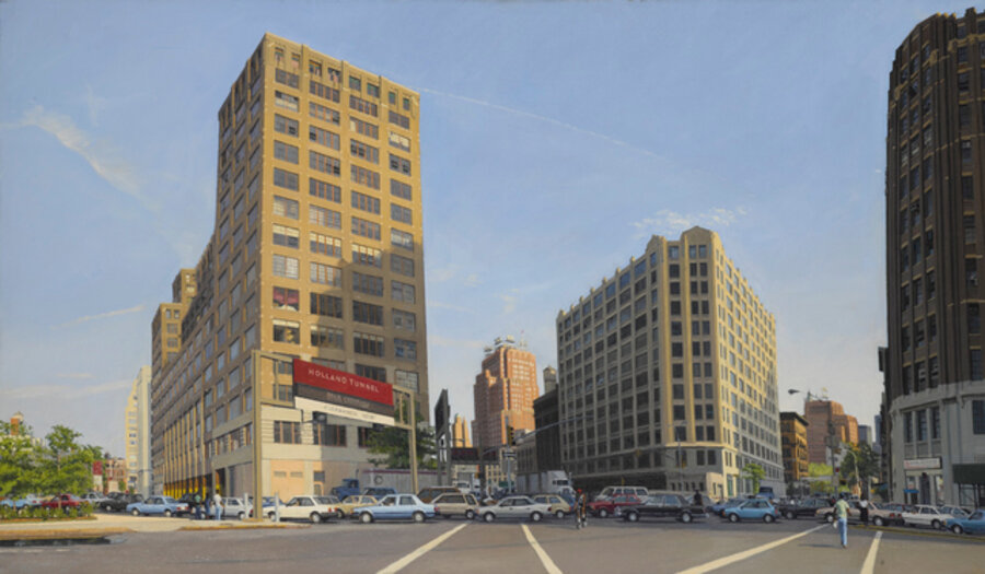 Approach to the Holland Tunnel with 75 Varick
