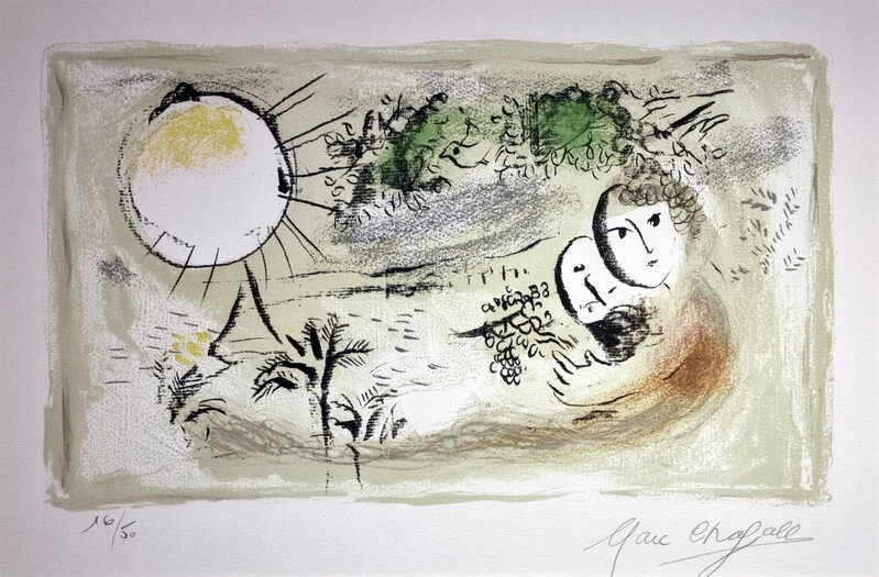Marc Chagall, ‘Le repos’, 1968, Print, Lithograph, Galerie Christiane Vallé
