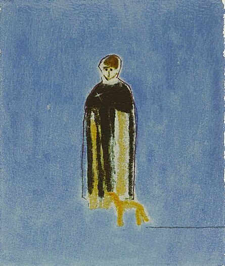 Craigie Aitchison, ‘Priest And Dog’, 2004