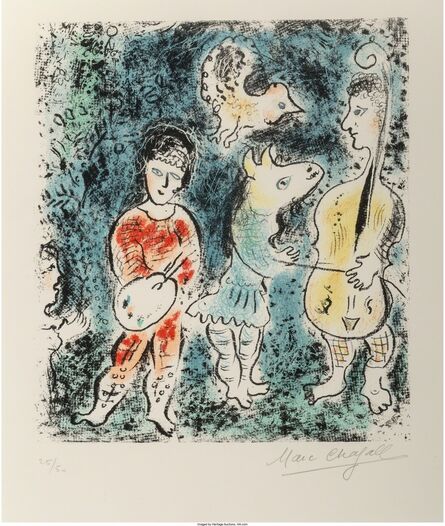 Marc Chagall, ‘Les artistes’, 1977
