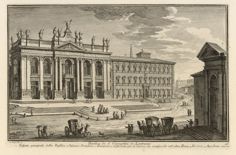 Giuseppe Vasi, ‘Basilica di S. Giovanni in Laterano’, 1747, Engraving, Getty Research Institute