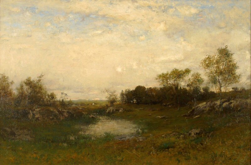 Alexander Helwig Wyant, ‘Wayside Pool’, ca. 1890, Painting, Oil on canvas, Private Collection, NY