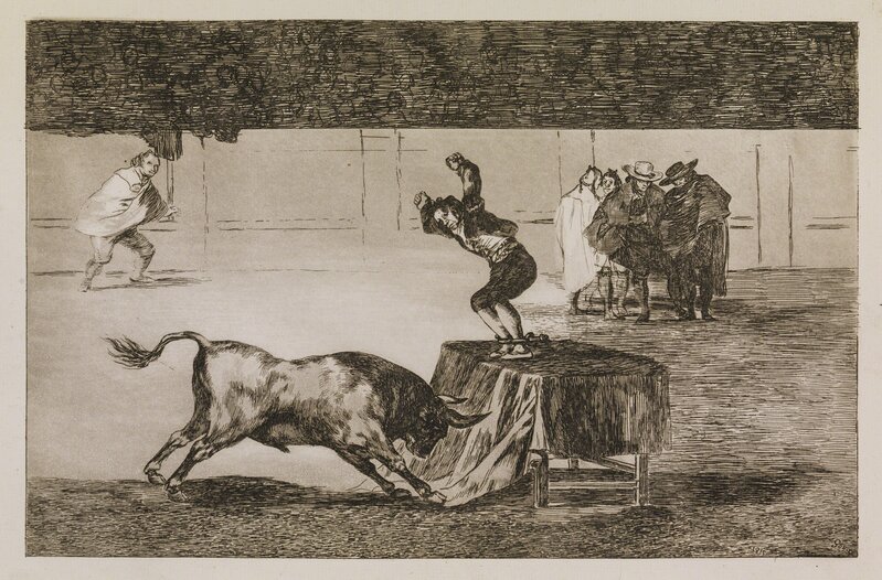 Francisco de Goya, ‘Another madness of his in the same ring’, 1815-1816, Print, Line etching, aquatint with steel scraper, drypoint and burin, Statens Museum for Kunst