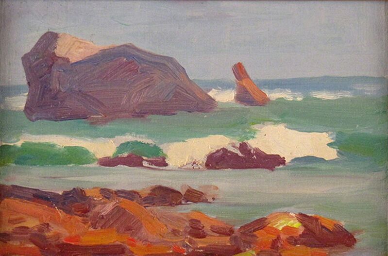 Paul Turner Sargent, ‘Rocky Coast’, ca. 1920, Painting, Oil on Board, Janus Galleries