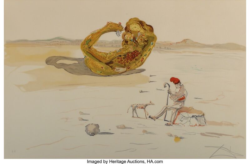 Salvador Dalí, ‘Desert Watch, from Time’, 1976, Print, Lithograph in colors on Arches paper, Heritage Auctions