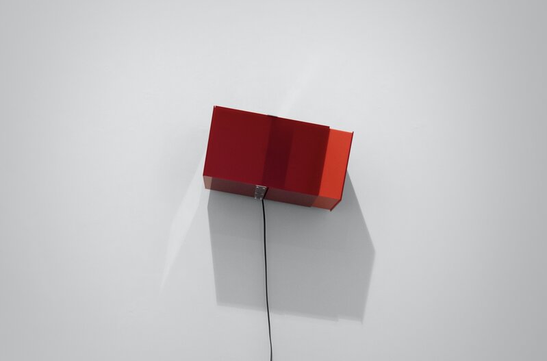 Pfeifer & Kreutzer, ‘Walking and Falling (rot) ’, 2019, Installation, Electric motor, iron, acrylic glass, Sebastian Fath Contemporary 