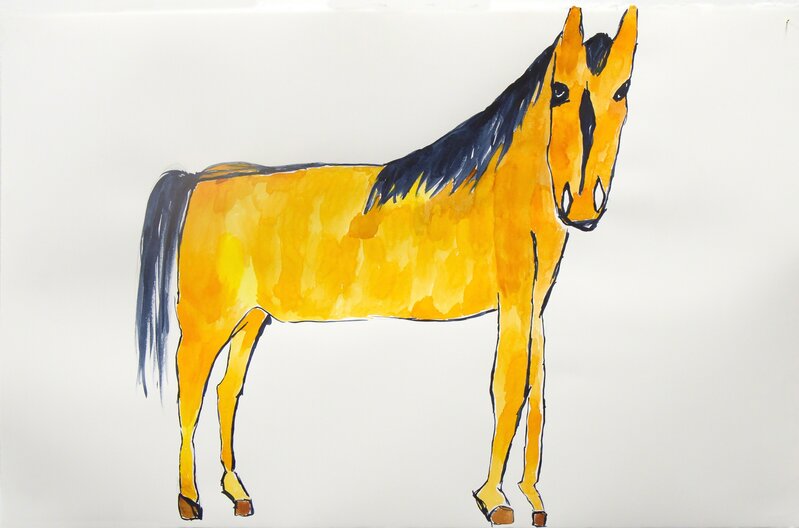 Phoebe Collings-James, ‘neigh/nigh’, 2016, Drawing, Collage or other Work on Paper, Watercolour on paper, Her Stories Benefit Auction