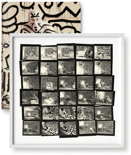 Annie Leibovitz, ‘Annie Leibovitz, Keith Haring (contact sheet), New York City, 1986, Black and White Print’, 2014