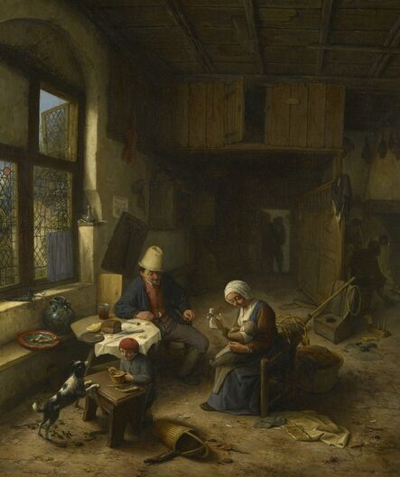 Adriaen van Ostade, ‘The Interior of a Peasant's Cottage ’, 1668