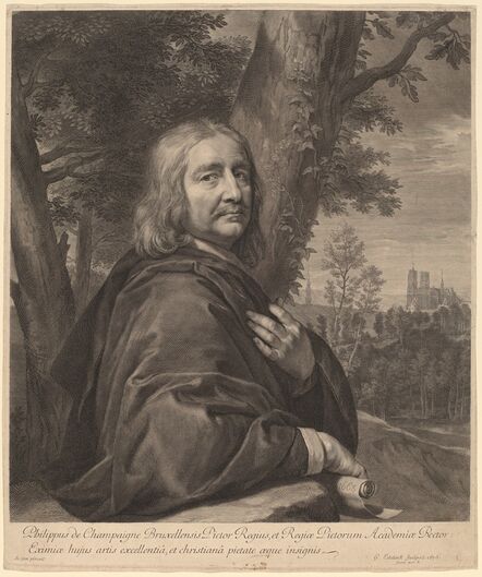 Gerard Edelinck after Philippe de Champaigne, ‘Philippe de Champaigne’, 1676