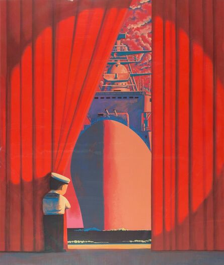 Liu Ye 刘野, ‘Big Flagship (Red/Little Navy)’, 2009