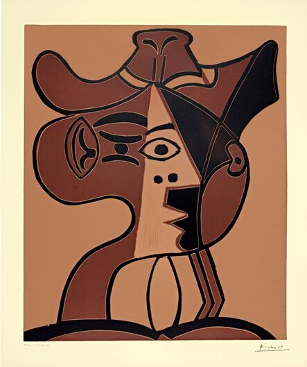 Pablo Picasso, ‘Grande tête de femme au chapeau’, 1962