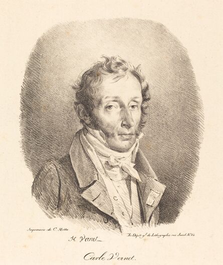 Horace Vernet, ‘Bust of Carle Vernet’, 1817