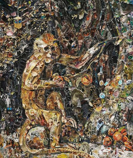 Vik Muniz, ‘Green Monkey, after George Stubbs from Pictures of Magazines 2’, 2011