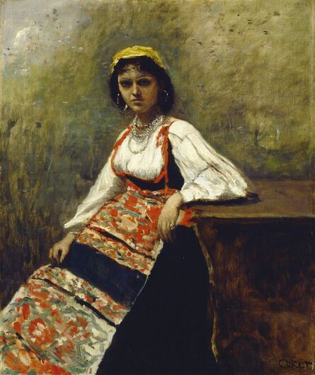 Jean-Baptiste-Camille Corot, ‘Italian Girl’, ca. 1872