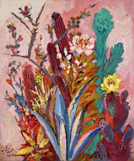 Mohamed Abla, ‘Cactus in Crimson II’, 2020