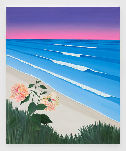 Alec Egan, ‘Sunset waves with wildflower’, 2022
