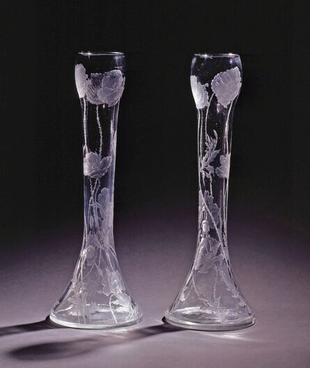 Imperial Glassworks, ‘Pair of Vases’, 1914