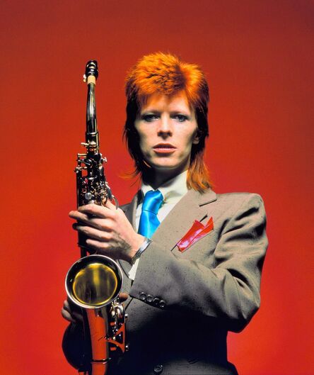 Mick Rock, ‘Bowie Sax CU Color’, 1973