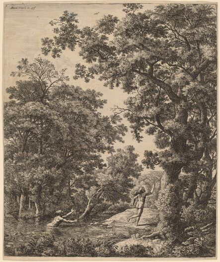 Anthonie Waterloo, ‘Landscape with Alpheus and Arethusa’