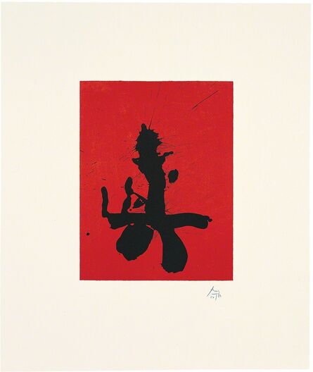 Robert Motherwell, ‘Octavio Paz Suite: Red Samurai’, 1988