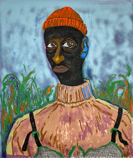 Simphiwe Ndzube, ‘Portrait of Magwaza’, 2020