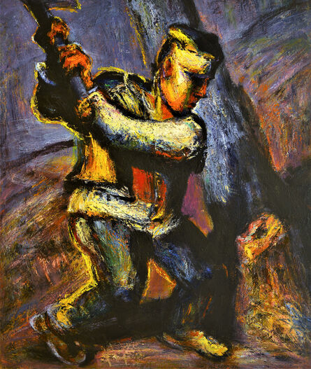Luo Zhongli, ‘Chopping Firewood’, 1999