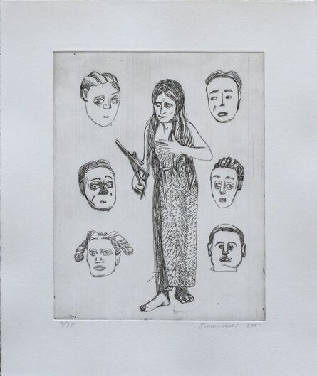 Claudette Schreuders, ‘Untitled (Woman and six faces)’, 2001