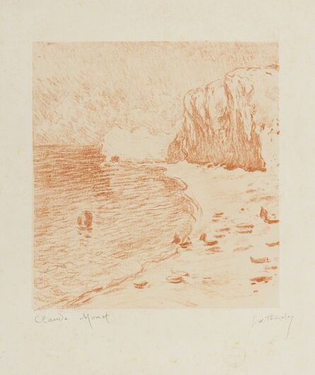 Claude Monet, ‘La Plage et la Falaise d'Amont’, circa 1890