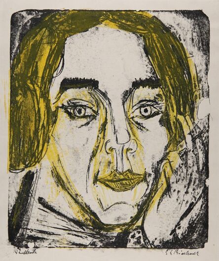 Ernst Ludwig Kirchner, ‘Kopf Mary Wigman’, 1926