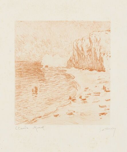 Claude Monet, ‘La Plage et la Falaise d'Amont’, 1890