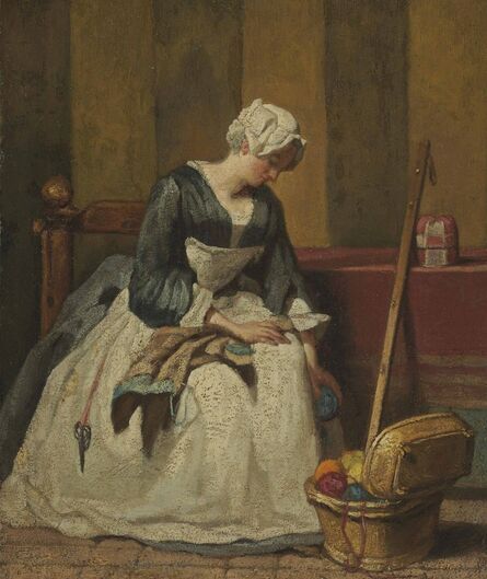 Jean-Siméon Chardin, ‘The Embroiderer’, ca. 1733-1735