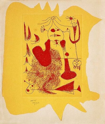 Joan Miró, ‘Sablier Couche’, 1938