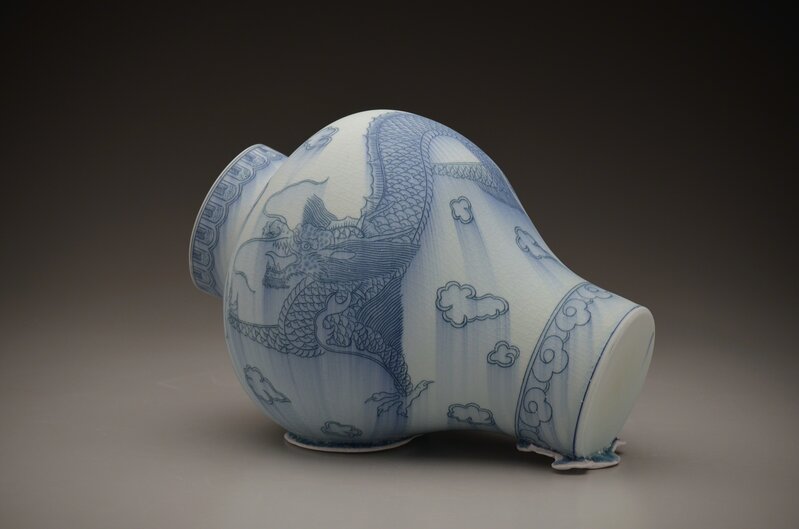 Steven Young Lee, ‘Jar with Dragon’, 2015, Sculpture, Porcelain, Cobalt Inlay, Glaze, Duane Reed Gallery