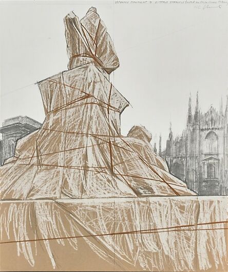 Christo, ‘Wrapped Monument to Vittorio Emanuele, Project for Piazza del Duomo’, 1975
