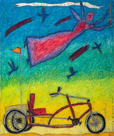 Hollis Sigler, ‘Me and my Trike, Salvation (Angel and Bicycle)’, 2000