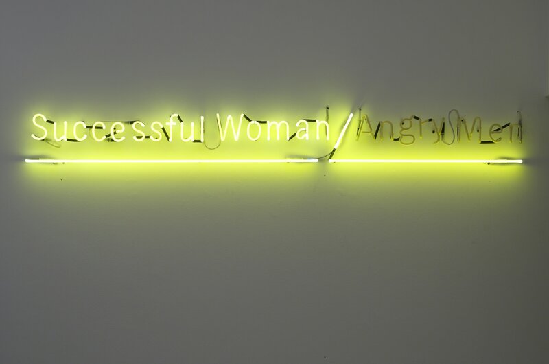 Hank Willis Thomas, ‘Successful Woman / Angry Men’, 2010, Sculpture, Yellow neon, Goodman Gallery