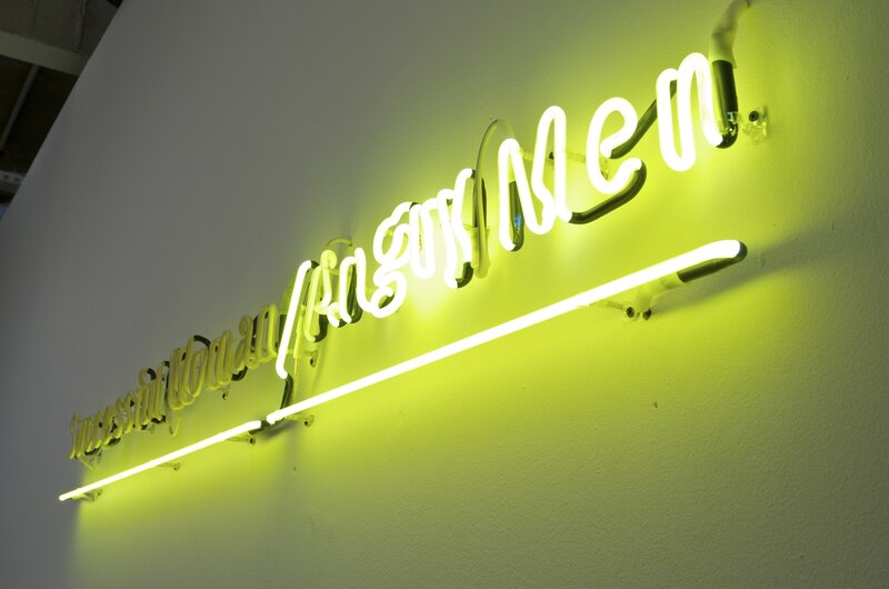 Hank Willis Thomas, ‘Successful Woman / Angry Men’, 2010, Sculpture, Yellow neon, Goodman Gallery