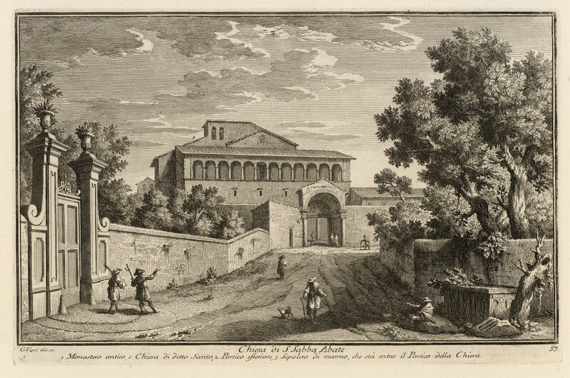 Giuseppe Vasi, ‘Chiesa di S. Sabba Abate’, 1747, Engraving, Getty Research Institute