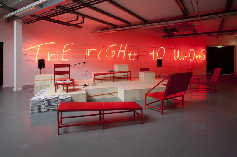 Libia Castro and Ólafur Ólafsson, ‘ThE RiGHt tO RighT’, 2012, Installation, Neon sign, waterside contemporary