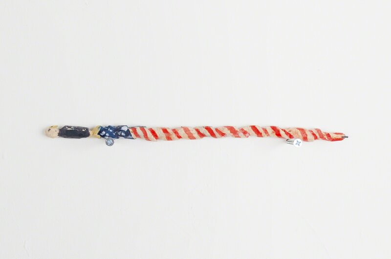 Dylan Spaysky, ‘Eagle Pencil’, 2013, Wood, ink, paint, graphite, Independent Curators International (ICI) Benefit Auction