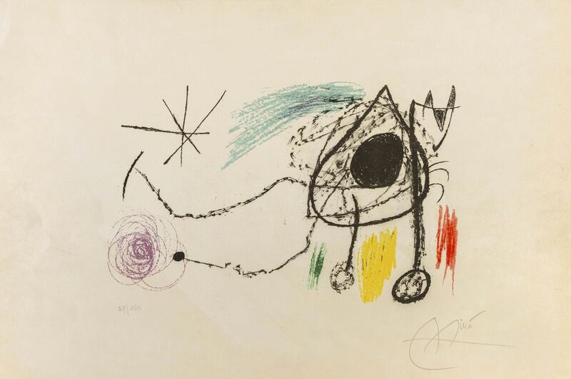 Joan Miró, ‘Couverture pour l'exposition 'Sobreteixims i Escultres', Barcelona, 1972’, 1972, Print, Lithograph, ArtRite