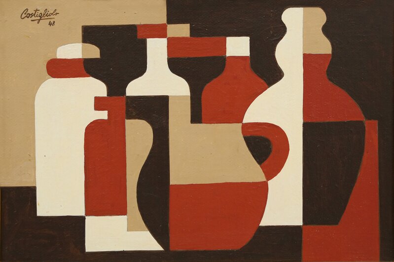 José Pedro Costigliolo, ‘Abstraccion’, 1948, Painting, Oil on fiberboard, Fine Art Auctions Miami