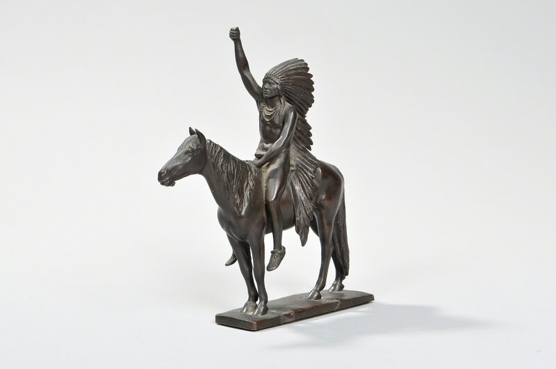 Cyrus Edwin Dallin, ‘Signal of Peace (Possibly a Later Cast)’, Sculpture, Bronze with dark brown patina, Skinner