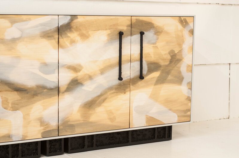 Jeff Martin, ‘Painted Excavated Credenza’, 2020, Design/Decorative Art, Cast Pewter, Maple, Lacquer, Jeff Martin Joinery