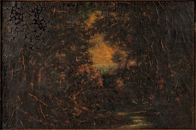 Ralph Albert Blakelock, ‘Woodland Stream’, Painting, Oil on canvas, Skinner