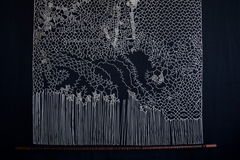 Pierre Fouché, ‘The Procession’, 2021, Textile Arts, Mercerised cotton, wood, Nuweland