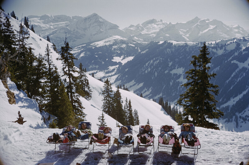 Slim Aarons, ‘Lounging in Gstaad’, 1961, Photography, Chromogenic Lambda, Undercurrent Projects